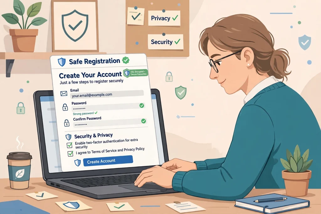 Creating an Account Responsibly